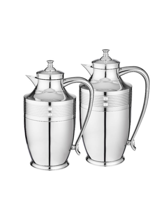 Alsaif ☕✨ A luxurious coffee thermos set in shiny silver from Al Saif Company – the elegance of majlis and the warmth of Arabian hospitality ✨☕ - Image 2